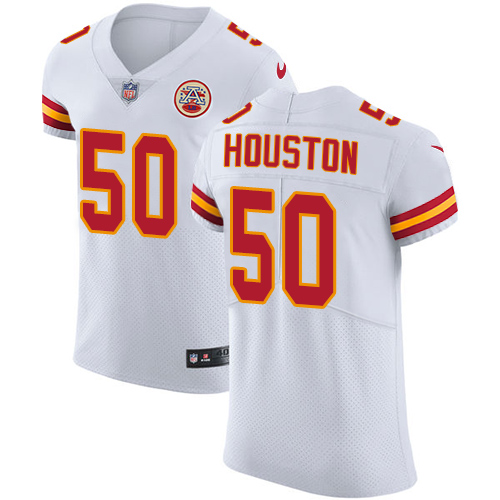 Nike Chiefs #50 Justin Houston White Men's Stitched NFL Vapor Untouchable Elite Jersey